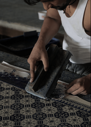 Ajrakh Dyeing