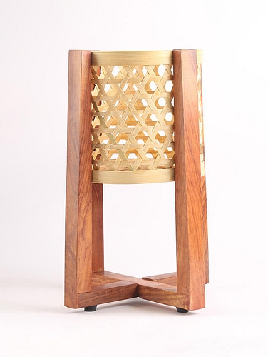 Bamboo Planter Util Light Brown