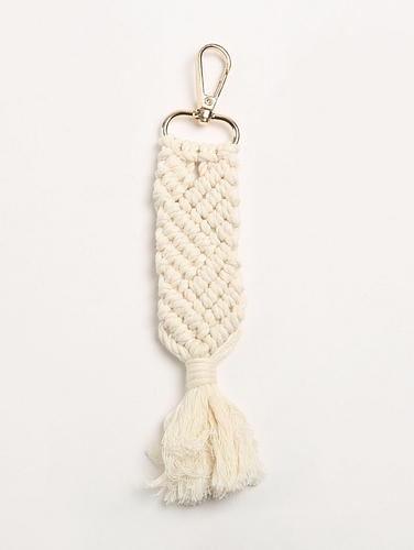 Macrame-White-Keychain-Pure-White