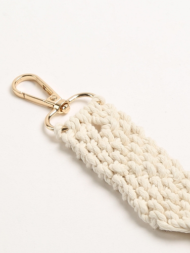 Macrame-White-Keychain-Pure-White