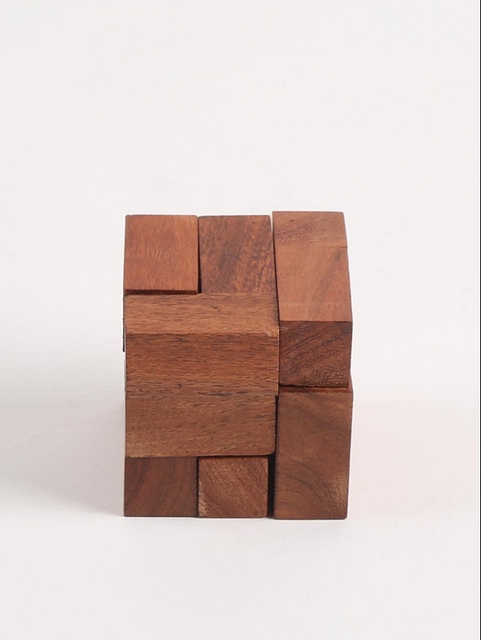Wooden Joinery Cube Puzzle