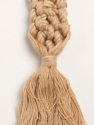 Macrame-Beige-Keychain-Metallic-Straw-Beige