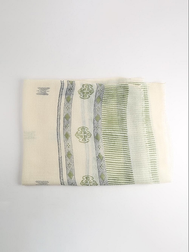 Blockprinted Woolen Stole