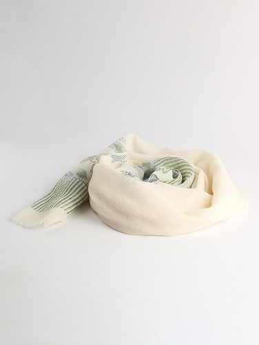 Blockprinted Woolen Stole