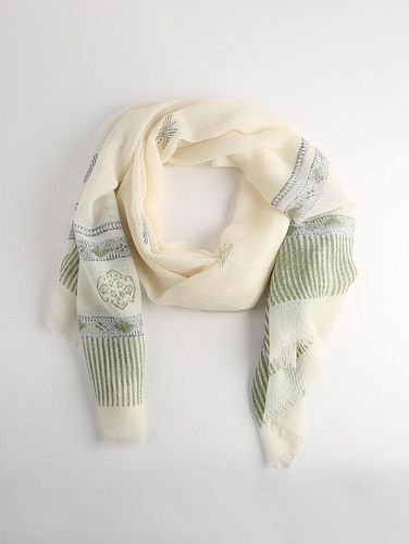 Blockprinted Woolen Stole