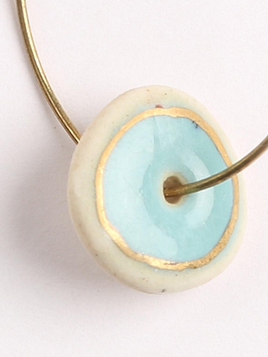 Ceramic Moon Earrings