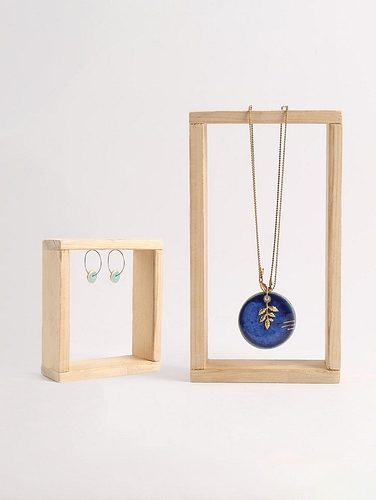 Ceramic Moon Earrings
