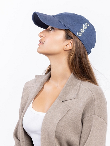 Handwoven-Hemp-Cap-with-Chikankari-Embroidery