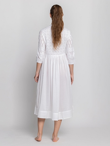 White-Chikankari-Cotton-Kurta