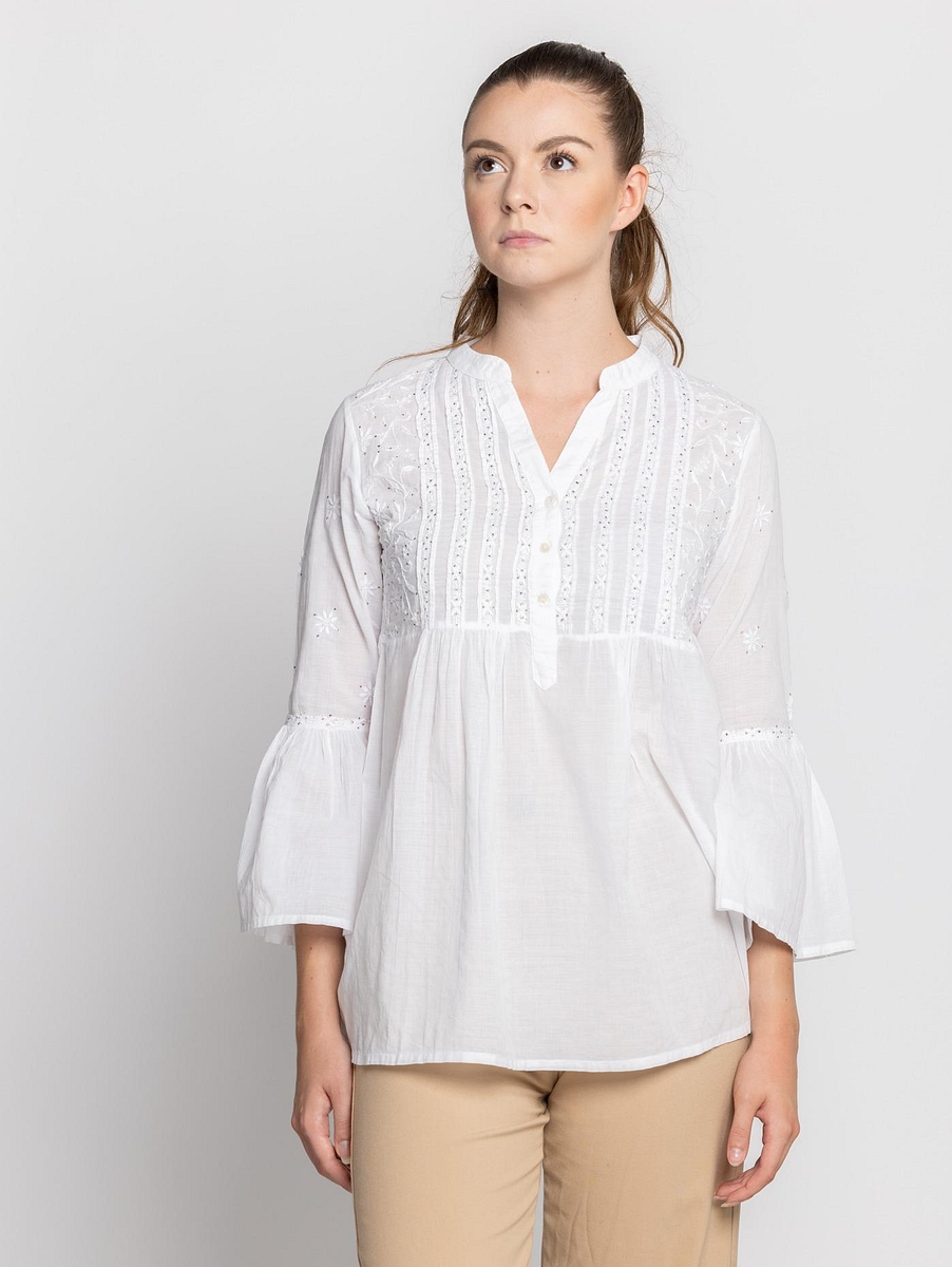 Embroidered-White-Cotton-Top-Puff-Sleeves