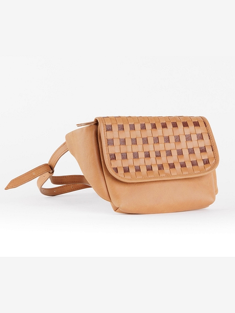 Leather-Flap-Fanny-Bag