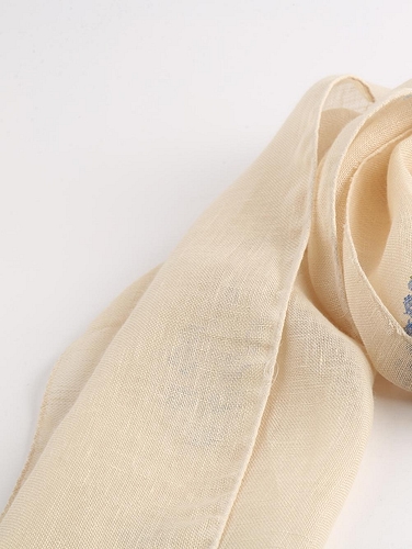 Hand Block Printed Linen Scarf