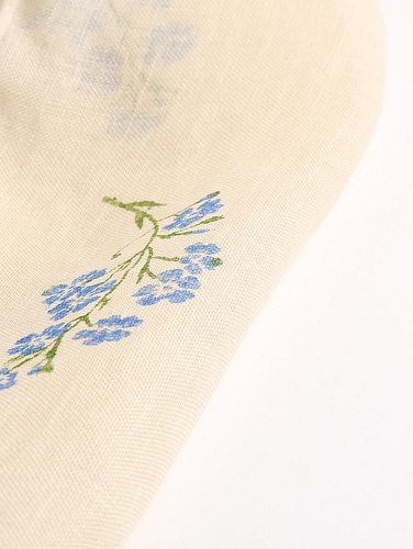 Hand Block Printed Linen Scarf