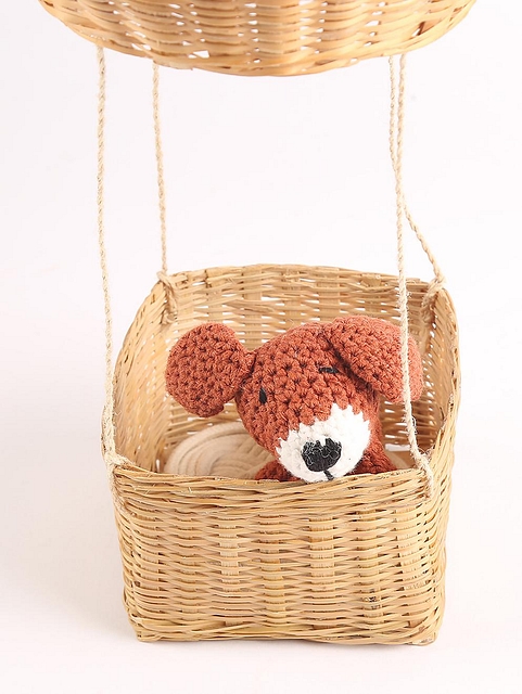 Kids Hot Air Balloon Lamp Util Light Brown