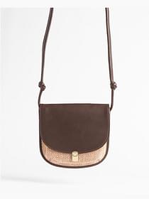 Leather-and-Woven-Crossbody-Bag-with-Clasp