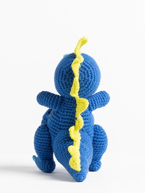 Dinosaur-with-Pouch-Crochet-Toy