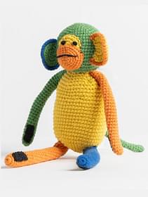 Multicolor-Monkey-Crochet-Toy-with-Velcro-Hands