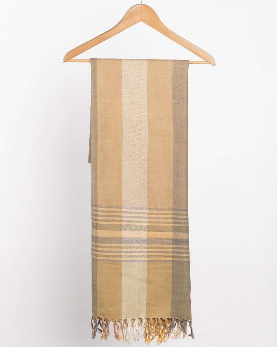Taupe-Stripe-Scarf