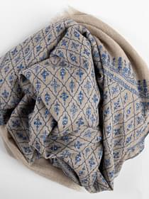 Gray-Scarf-with-Blue-Embroidery