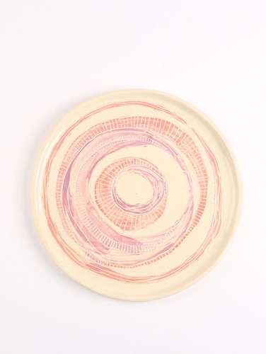 Spiral Lines Set Metallic Cream