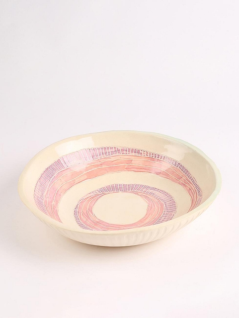 Spiral Lines Set Metallic Cream