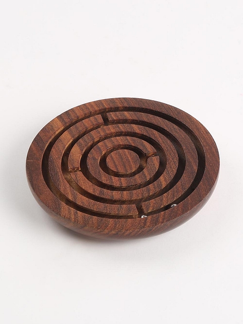 Wooden Concentric Circle Maze