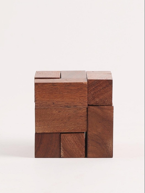 Wooden Joinery Cube Puzzle
