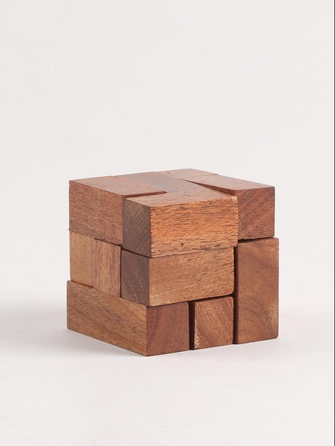 Wooden Joinery Cube Puzzle