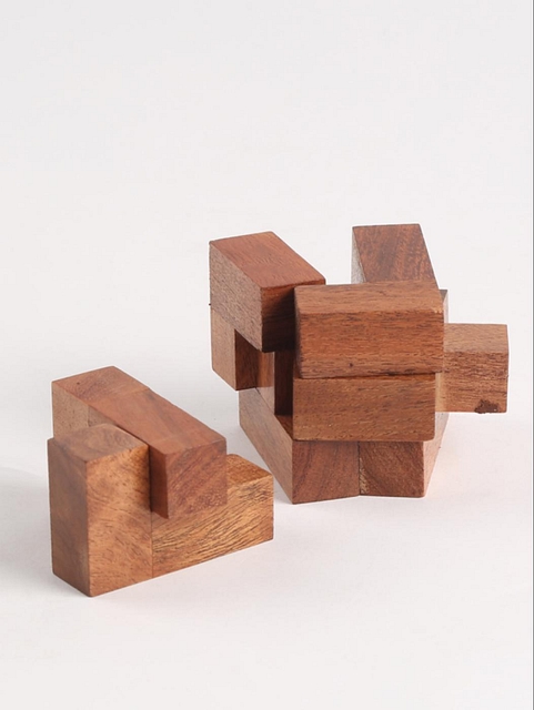 Wooden Joinery Cube Puzzle