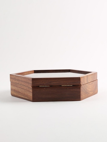 Wooden Masala Box - Hexagon 6