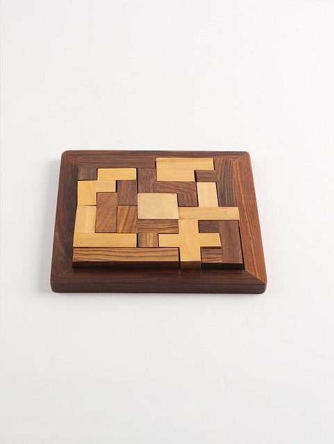 Wooden Tetris Puzzle