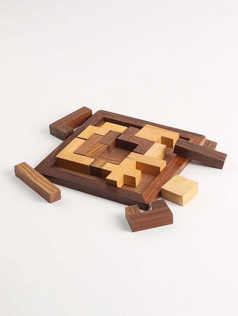 Wooden Tetris Puzzle