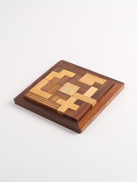 Wooden Tetris Puzzle
