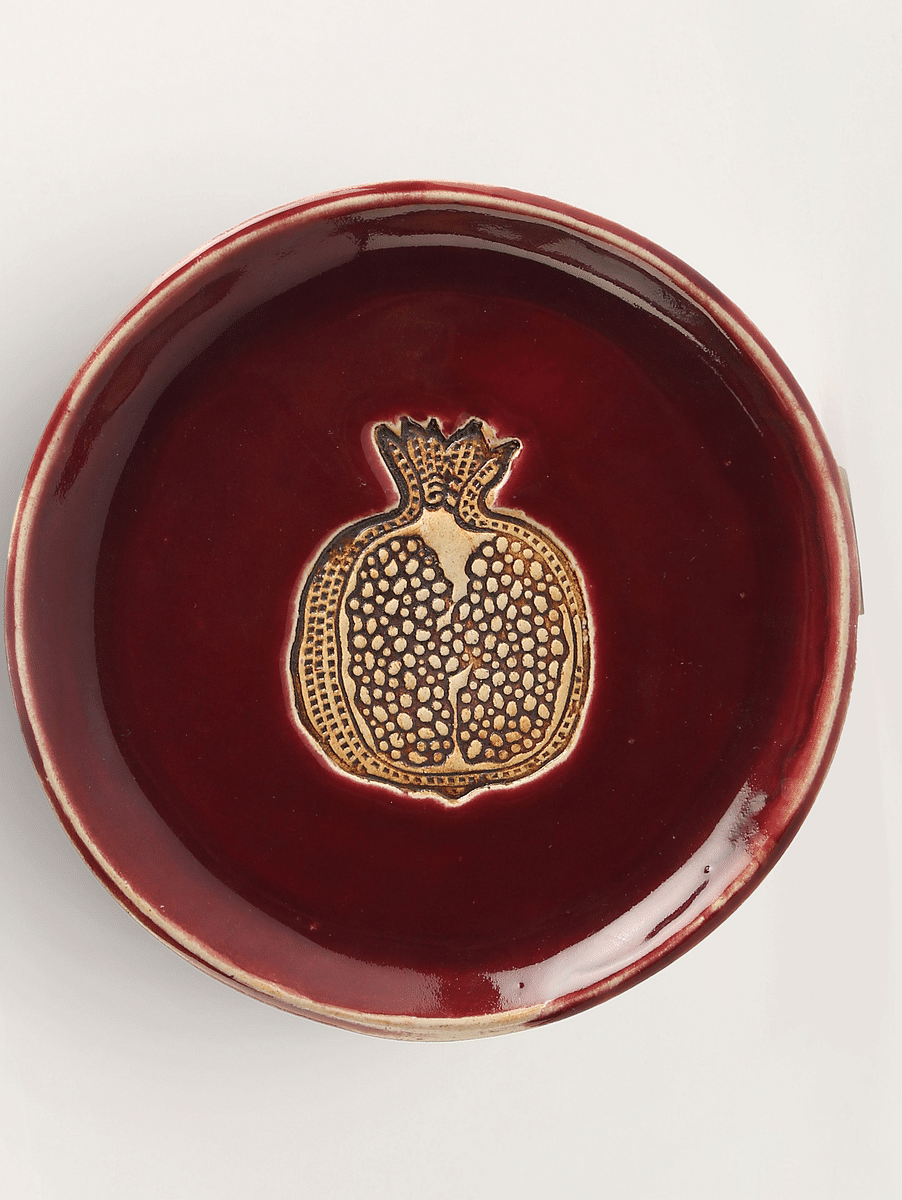 Ceramic Pomegranate Plate