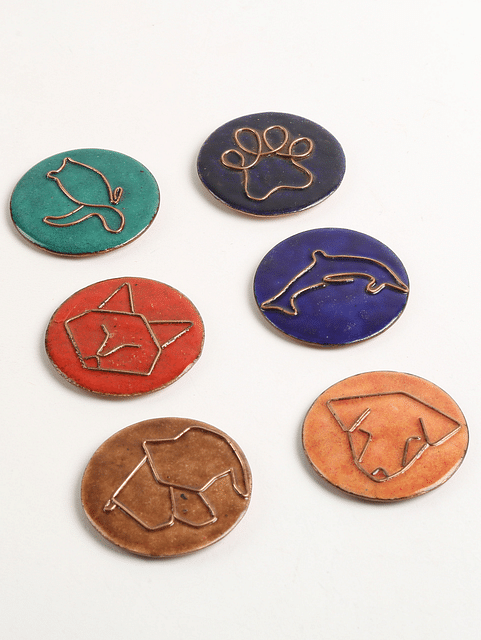 Copper Enamel Fridge Magnet