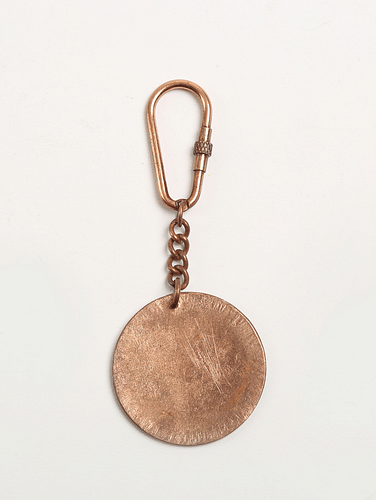 Copper Enamel Earthy Lapel Keychain