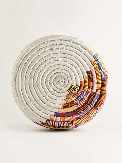 Sabai grass circular basket