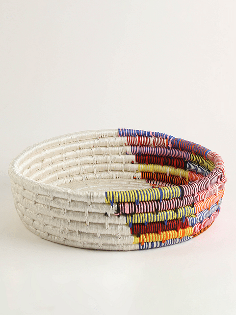 Sabai grass circular basket