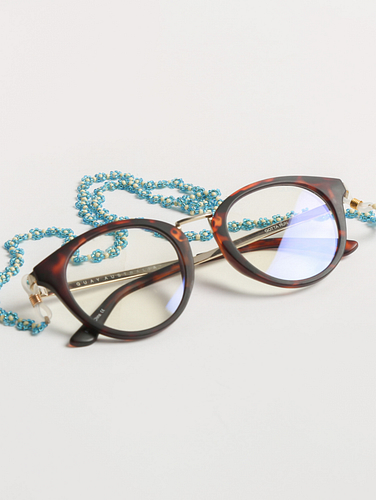 Glass-bead Floral Spectacles Chain