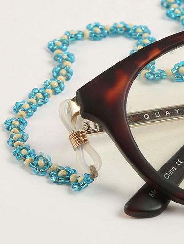 Glass-bead Floral Spectacles Chain