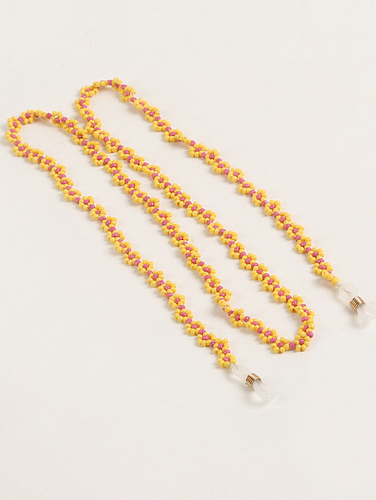 Glass-bead Floral Spectacles Chain