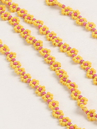 Glass-bead Floral Spectacles Chain