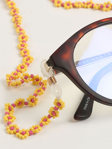 Glass-bead Floral Spectacles Chain