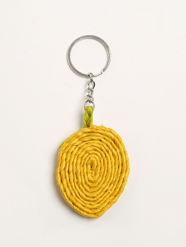 Jute Lemon Keychain