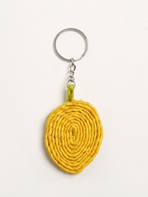Jute Lemon Keychain