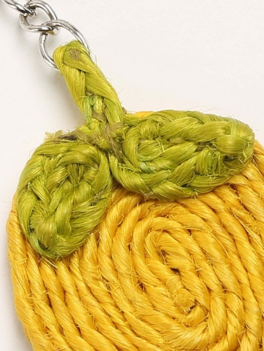 Jute Lemon Keychain