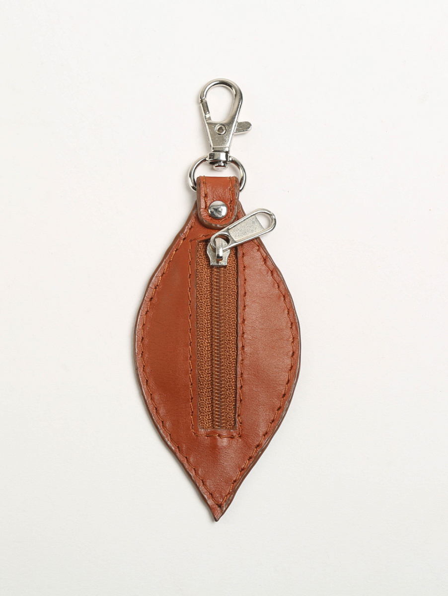 Leather Coin Keychain