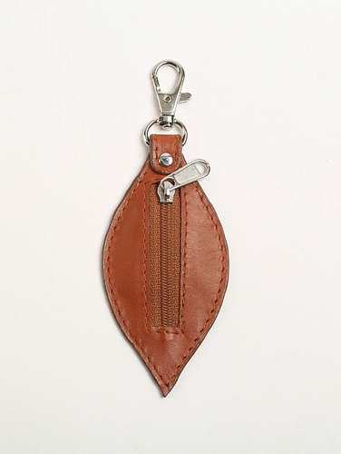 Leather Coin Keychain