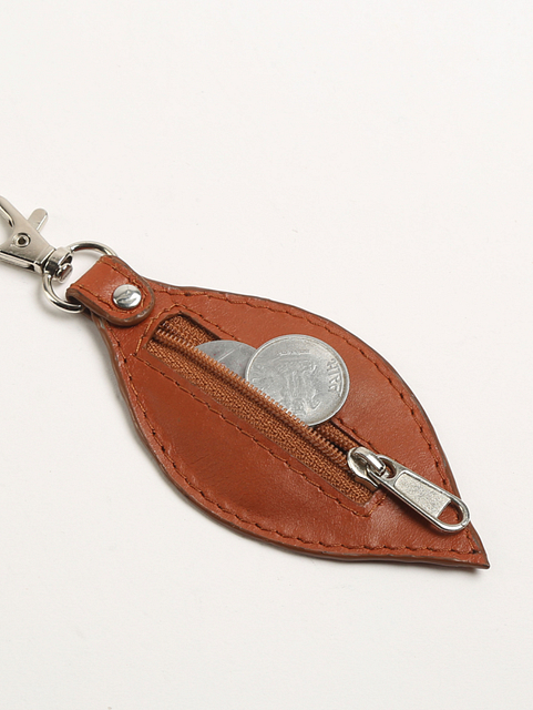 Leather Coin Keychain