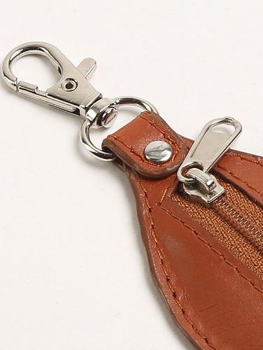 Leather Coin Keychain